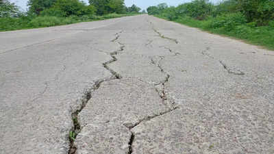 30 करोड़ के फंड से बनी सीसी रोड 24 महीने में हो गई ध्वस्त, पूर्व केंद्रीय राज्यमंत्री की पहल पर बनी थी सड़क