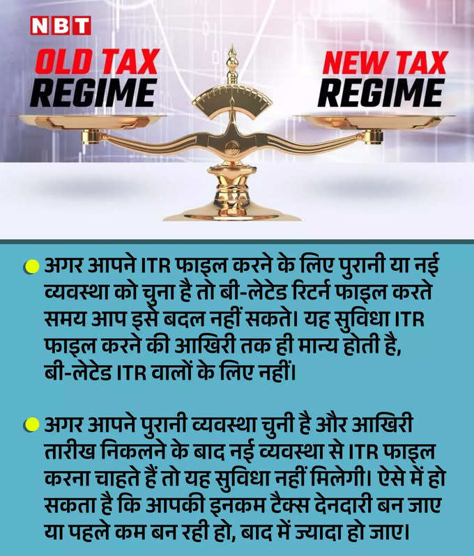 Be lated ITR Tax Regime.