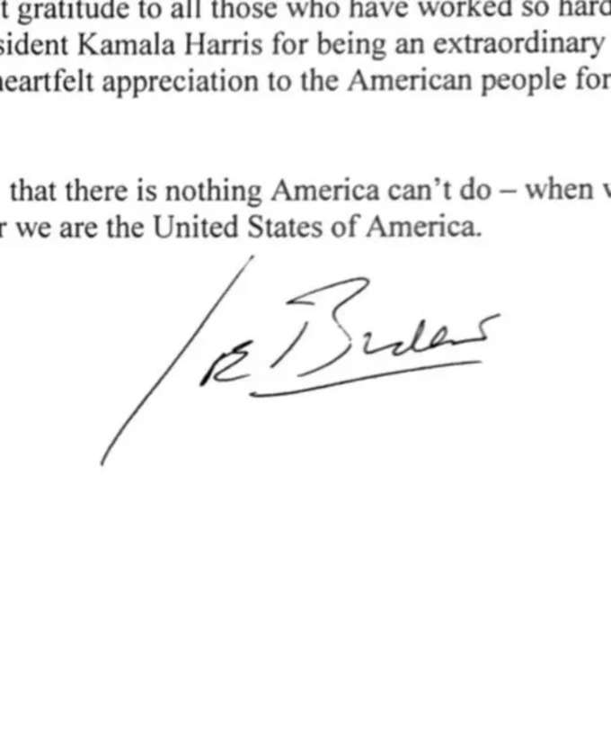 Joe Biden Letter