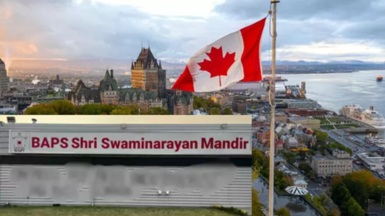 canada hindu temple vandalised