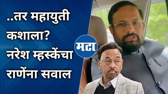 naresh mhaske comment on narayan rane for assembly election 2024