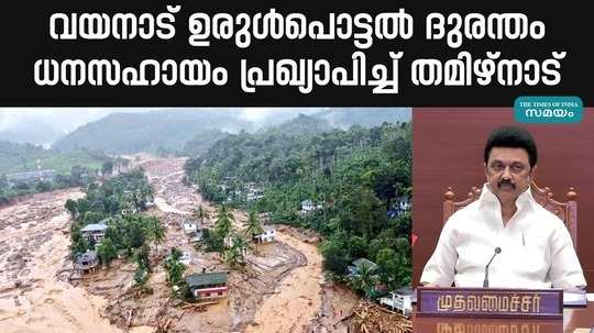 tamil nadu announced financial assistance in wayanad landslide disaster