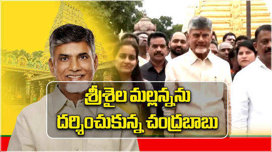 andhra pradesh cm chandrababu visit srisailam temple