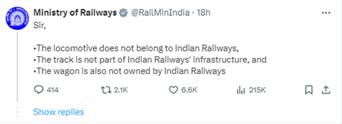 ministry of railways