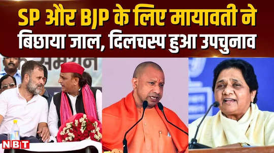 the excitement of by elections in up is increasing mayawati played a new card in the by election to spoil the game of sp bjp