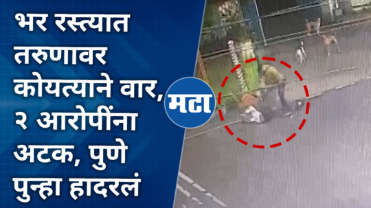 young man attacked by coyote in sinhagad road pune cctv