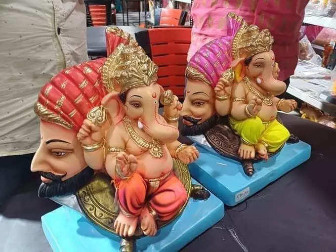 Ganeshotsav, Sambhaji Brigade: छत्रपती शिवाजी महाराजांच्या प्रतिकृतीसोबत गणपती बाप्पाची मूर्ती, संभाजी ब्रिगेडचा विरोध