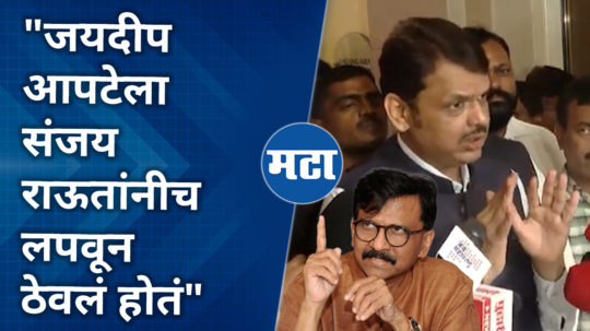 devendra fadnavis comment on sanjay raut for jaideep apte rajkot fort statue case