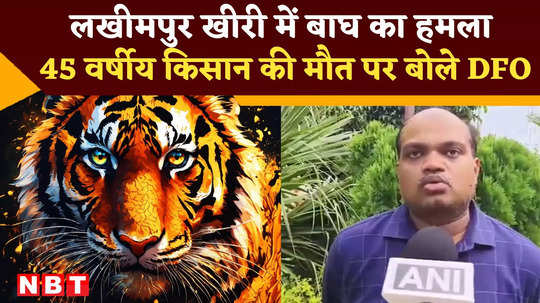 lakhimpur kheri tiger killed 45 year old farmer know what dfo apealed watch video