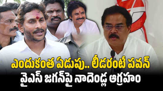 ap minister nadendla manohar counter to ys jagan mohan reddy comments in pithapuram