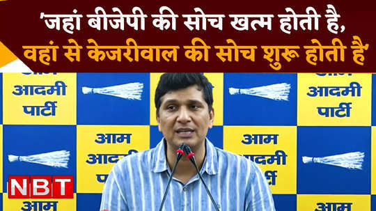 saurabh bharadwaj attacked bjp said cm kejriwal ran government from jail watch video