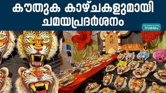 thrissur pooram2024 chamaya pradarshanam