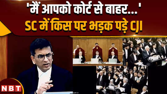 cji dy chandrachud once again got angry at a lawyer during the hearing in the supreme court 