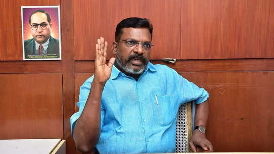 மேடையில் திமுகவ வச்சுக்கிட்டே எப்படி பேசுறோம்னு  பாருங்க.. பின்னால் அதிர்ந்த கோஷம்.. அதிரடிக்காட்டும் திருமாவளவன்!