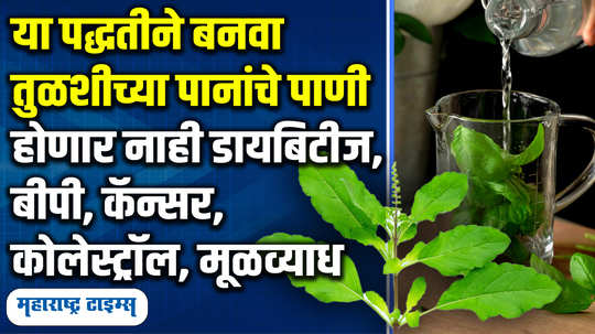 benefits of drinking ayurvedic tulsi or basil leaf water tulsi che pani pinyachi yogya