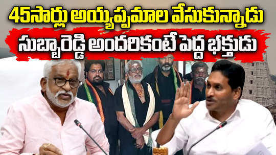 ap former cm ys jagan comments on yv subba reddy ayyappa mala