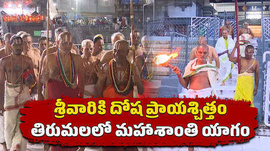 ttd perform shanti homam in tirumala temple