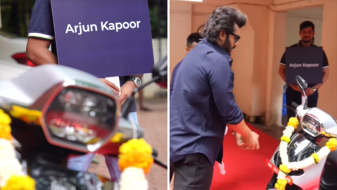 Arjun Kapoor New BGauss RUV350 Electric Scooter