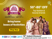 फक्त Amazon वर! Amazon Great India Festival मध्ये फॅशनवर 50%-80% सूट.