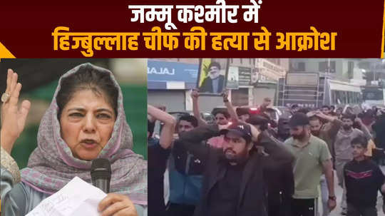 anger over the killing of hezbollah chief in jammu and kashmir see video