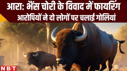 criminal fired on two people after allegation of buffalo theft in bhojpur bihar