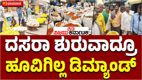 dharwad farmers facing price drop of flowers sevantige and marigold growers loss dasara navaratri festival