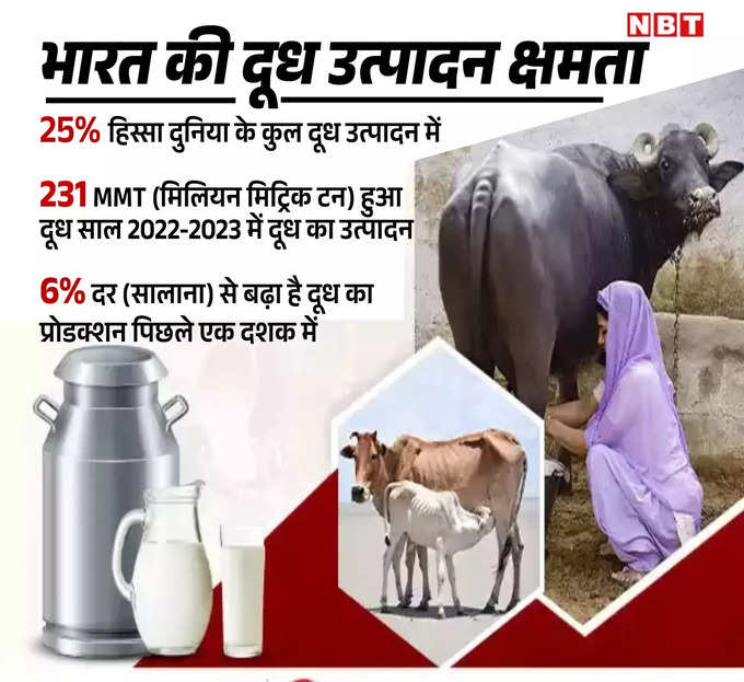 milk production in india