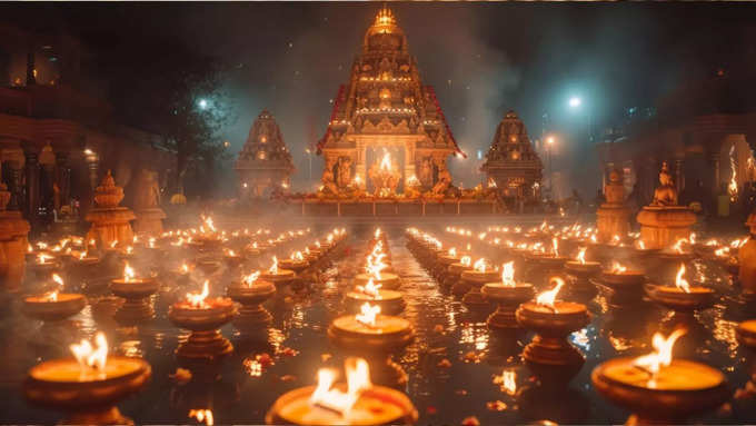 Crowd of devotees in Navratri