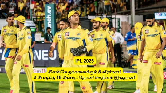 CSK: ‘ருதுராஜுக்கும், இந்த வீரருக்கும் 18 கோடி’.. தோனிக்கு எவ்வளவு? 5 சிஎஸ்கே வீரர்களின் தொகை! ஒரு இடம் காலி!