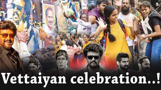 vettaiyan movie release fans celebration