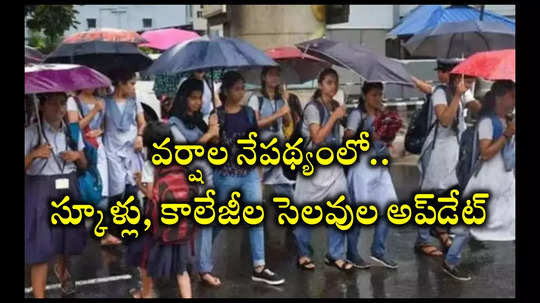 School Holidays : ఈ జిల్లాల్లో స్కూళ్లకు 3 రోజులు సెలవులు.. అంటే ఈనెల 17 వరకు హాలిడేస్‌.. IMD హెచ్చరికలతో..