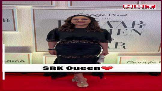 gauri khan got the title of best interior designer shahrukh khan wife looked stylish in black dress