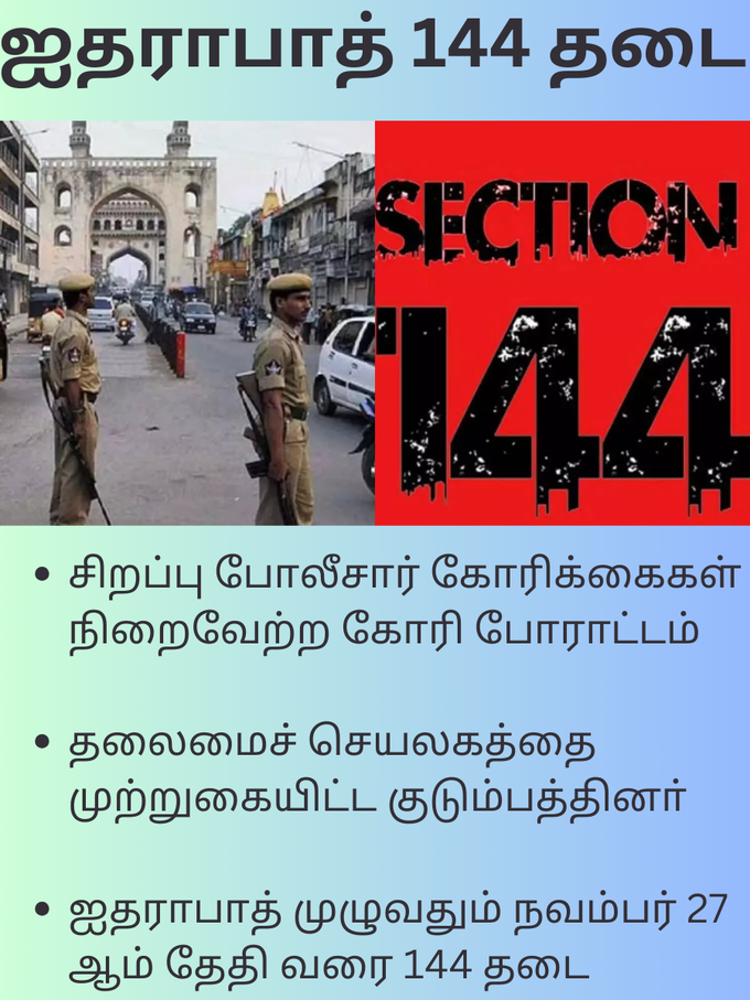 ஐதராபாத் 144 தடை