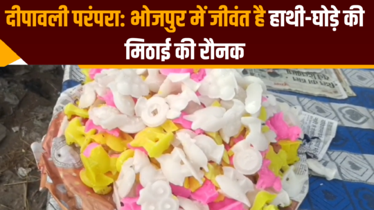 diwali tradition beauty of elephant horse sweets is alive in bhojpur