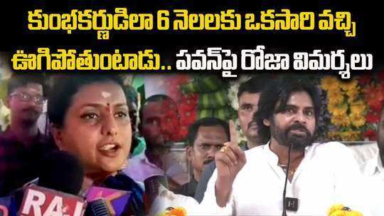 ysrcp leader roja comments on deputy cm pawan kalyan over home minister at srikalahasti