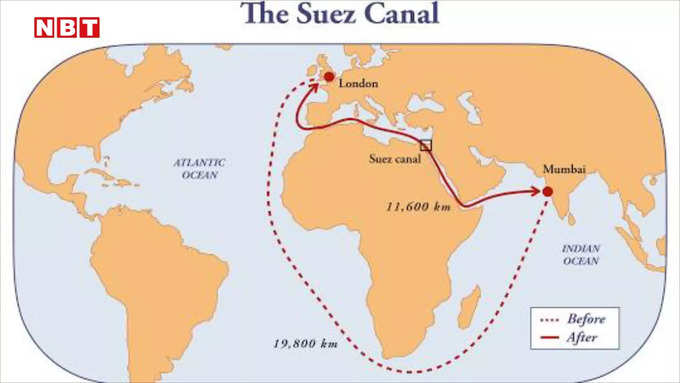 Suez Canal map