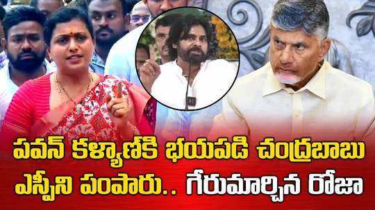 ysrcp leader roja comments on pawan kalyan and chandrababu