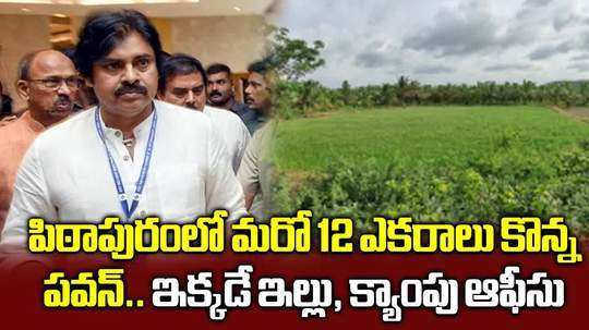 ap deputy cm pawan kalyan purchased 12 more acres land in pithapuram