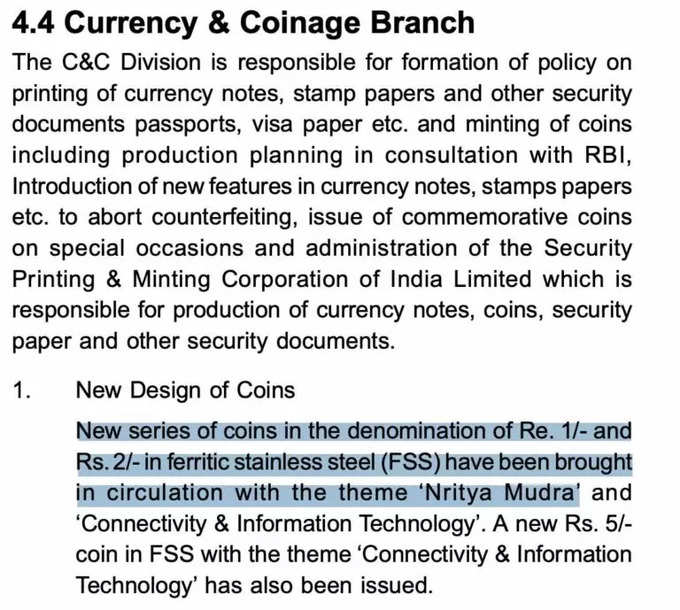 coins Nritya Mudras