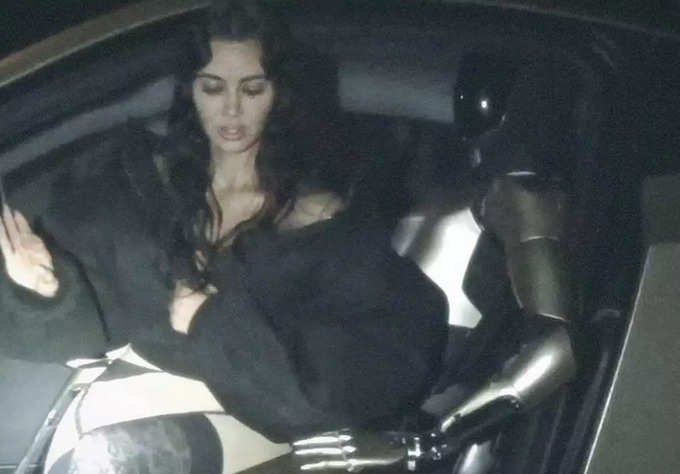 Kim Kardashian steamy photoshoot with Tesla robot