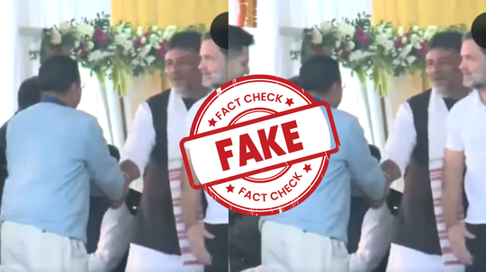 Fact check  : राहुल गांधी आणि अरविंद केजरीवाल यांचा 'तो' व्हिडिओ क्रॉप, फॅक्ट चेक