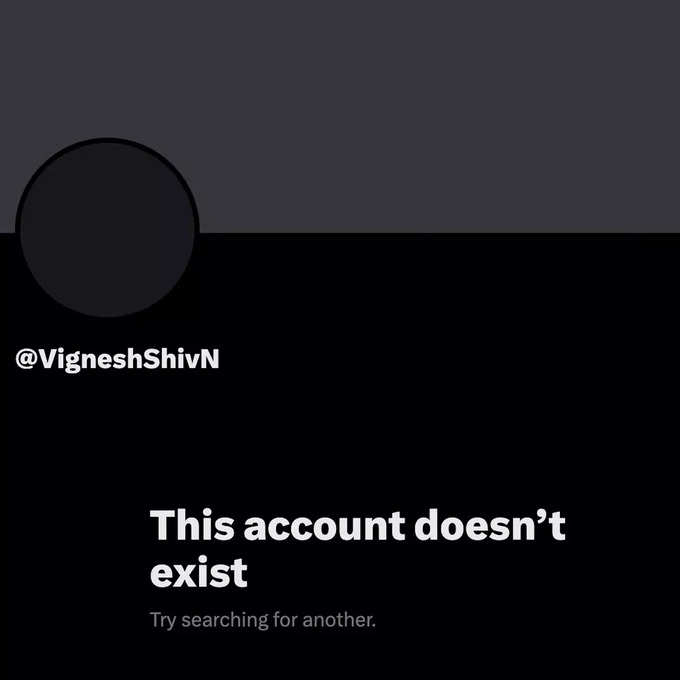 Vignesh Shivan Deactivates X Account