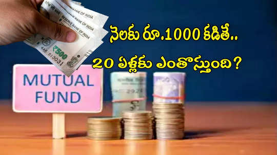 SIP: నెల నెలా రూ.1000 ఇన్వెస్ట్ చేస్తే.. 20 సంవత్సరాల్లో ఎంతొస్తుంది? ఏ స్కీమ్స్ ఎంచుకోవాలి?