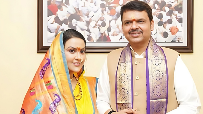 Devendra Fadnavis and Amrita Fadnavis