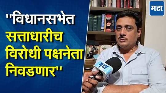 दहा टक्के आमदार नसतानाही दहावेळा विरोधी पक्षनेते नेमले गेले, सरोदेंनी इतिहास सांगितला