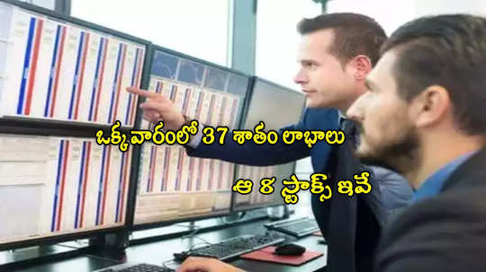 Stock Market: జస్ట్ ఒక్క వారంలో 37 శాతం మేర లాభాలిచ్చిన 8 స్టాక్స్ ఇవే.. ఆల్ టైమ్ హైకి షేరు ధర..