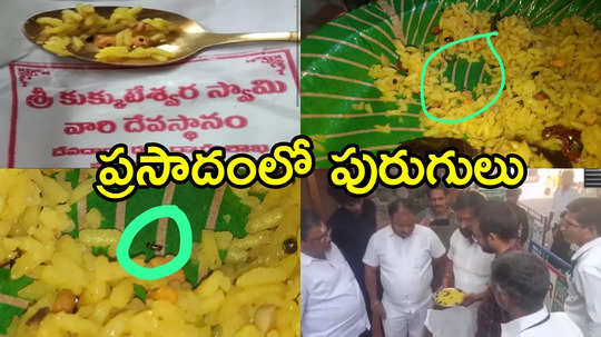 ఏపీలోని ప్రముఖ ఆలయం ప్రసాదంలో పురుగులు.. భక్తుల ఆగ్రహం