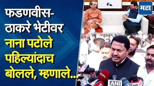 "माझं उद्धवजींशी बोलणं झालं नाही..." फडणवीस-ठाकरे भेटीवर पटोलेंची प्रतिक्रिया