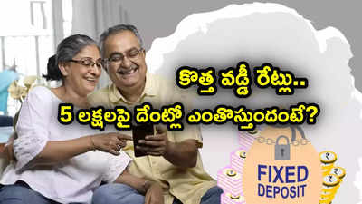 5 బ్యాంకుల్లో కొత్త వడ్డీ రేట్లు.. రూ. 5 లక్షలు జమ చేస్తే.. గరిష్ట వడ్డీ రేటుపై ఎంతొస్తుందంటే?