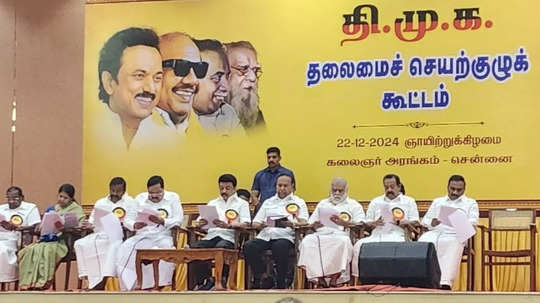 திமுக செயற்குழு தீர்மானங்கள்... அமித் ஷா - அம்பேத்கர் சர்ச்சை முதல் பேரிடர் நிவாரண நிதி வரை!